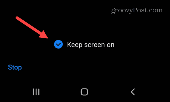 Bildschirm auf Android behalten
