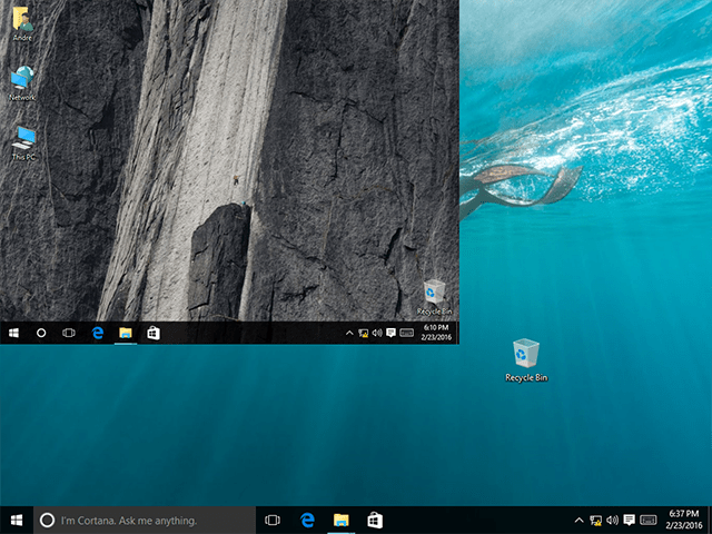 Verhindern Sie, dass Windows 10 Desktop-Symbole nach einer Bildschirmaktualisierung den Speicherort ändern