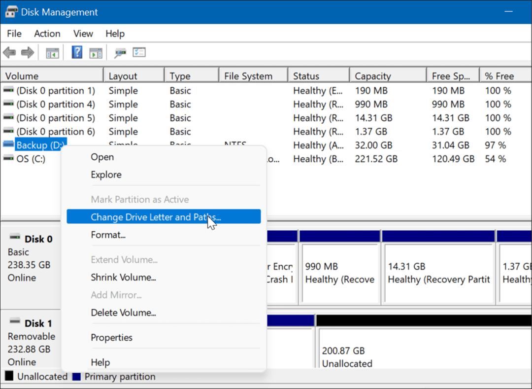 Öffnen Sie die Datenträgerverwaltung im Hauptbenutzermenü von Windows 11