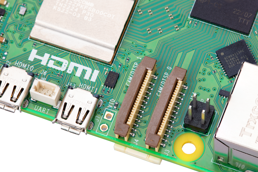 Raspberry Pi 5 Mini-HDMI-Anschlüsse