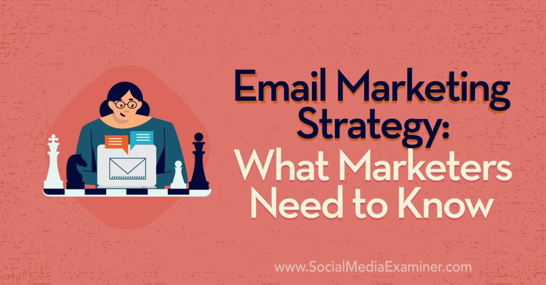 E-Mail-Marketing-Strategie: Was Vermarkter wissen müssen, mit Erkenntnissen von Jenna Tiffany im Social Media Marketing Podcast.
