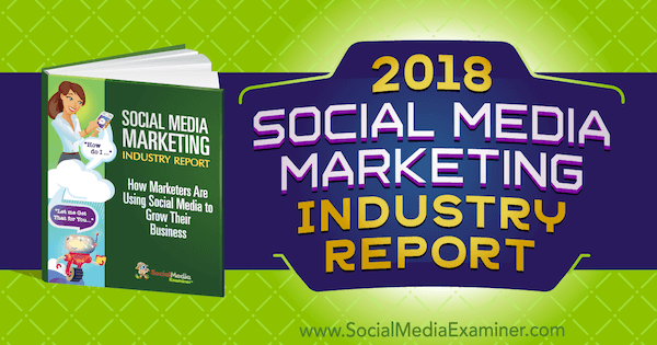 Bericht der Social Media Marketing-Branche 2018 über den Social Media Examiner.