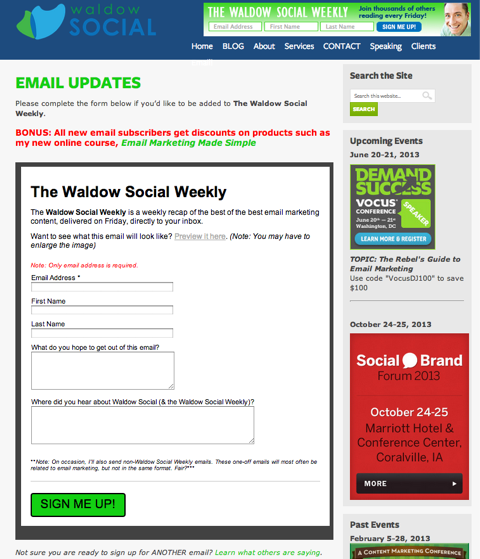 waldow soziale E-Mail-Updates