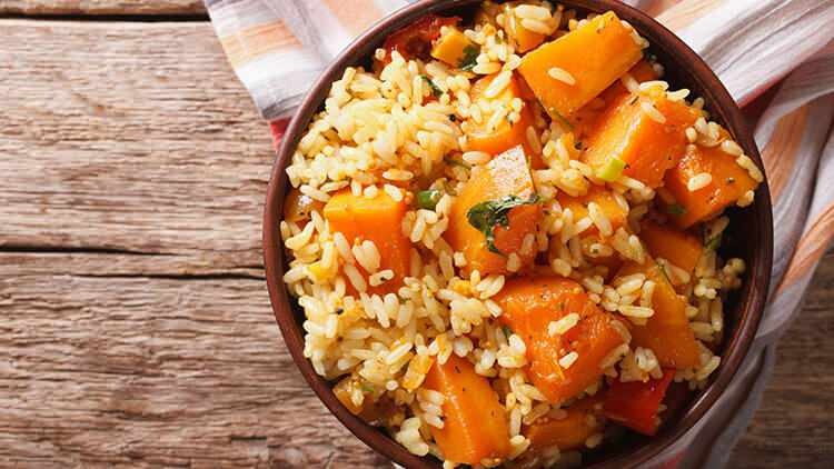 Wie Reis Kürbis Gericht kochen? Das einfachste Kürbisgericht Rezept