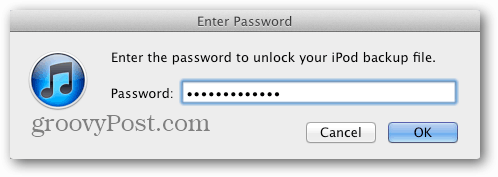Passwort wiederherstellen