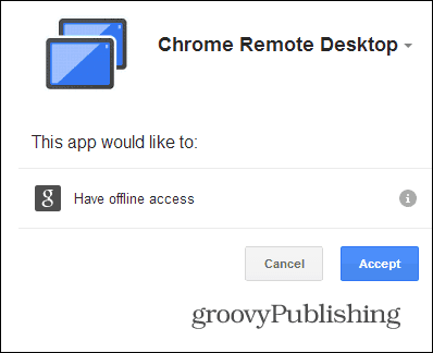 Chrome Remote Desktop PC autorisieren