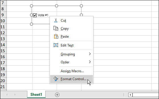 Fügen Sie ein Kontrollkästchen in Microsoft Excel ein