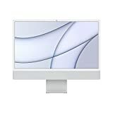 Apple iMac 2021 (24 Zoll, Apple M1-Chip mit 8-Kern-CPU und 7-Kern-GPU, 8 GB RAM, 256 GB) – Silber
