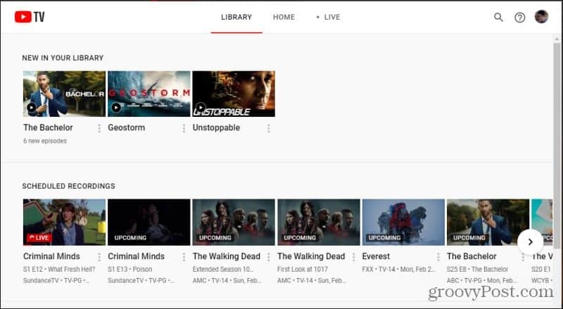 Youtube-TV-Bibliothek