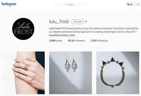 Lulu Frost Instagram Profil