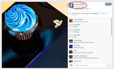 Playstation Instagram Post