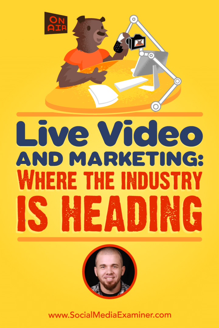 Live-Video und Marketing: Auf dem Weg in die Branche mit Erkenntnissen von Brian Fanzo im Social Media Marketing Podcast.