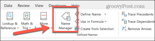 Excel-Namensverwaltung
