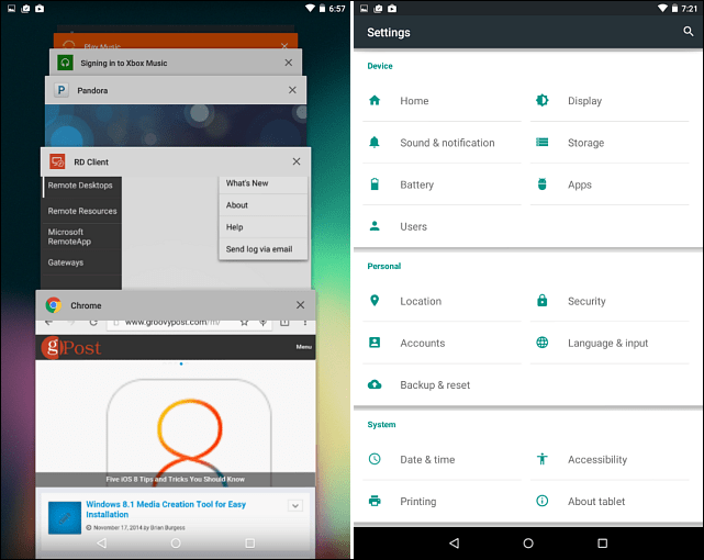 Android 5.0 Funktionen