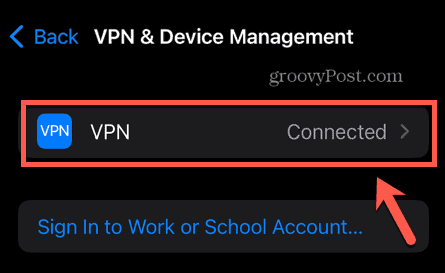 iPhone VPN-Einstellungen