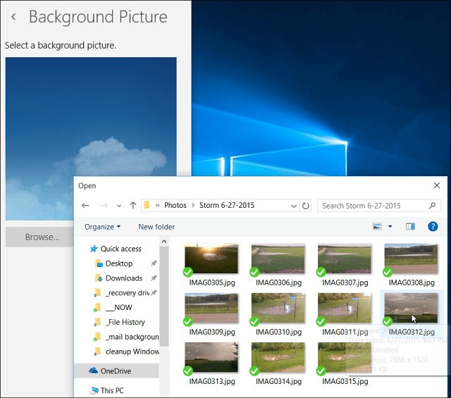 Ändern Sie das Windows 10 Mail-Hintergrundbild oder machen Sie es leer
