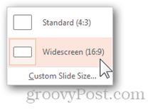 Standard-Powerpoint-Größe für Breitbild-Präsentationsseitenverhältnis anpassen