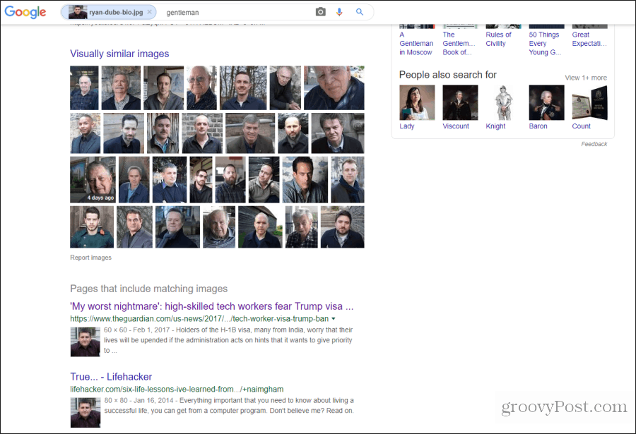 Google Face Suche