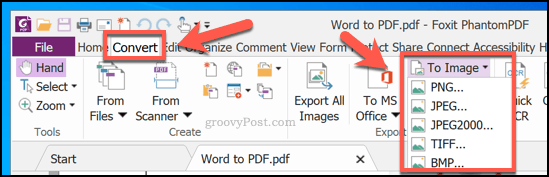 Konvertieren von PDF in ein Bild mit PhantomPDF