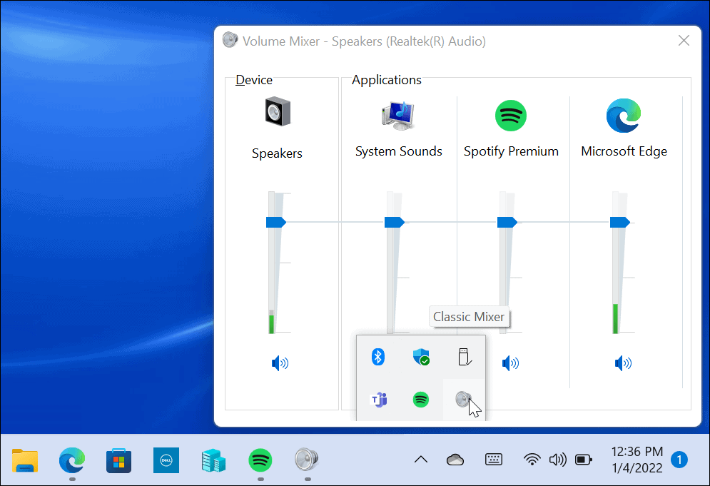 Stellen Sie den klassischen Lautstärkemixer in Windows 11 wieder her