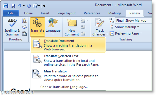 Wie übersetzt man ein ganzes Microsoft Word-Dokument in Spanisch oder eine andere Sprache?