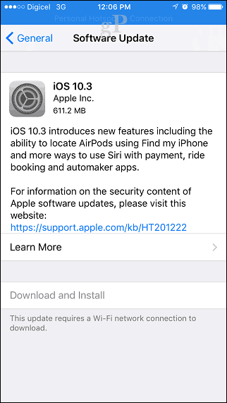 Apple iOS 10.3 - Sollten Sie ein Upgrade durchführen und was ist enthalten?