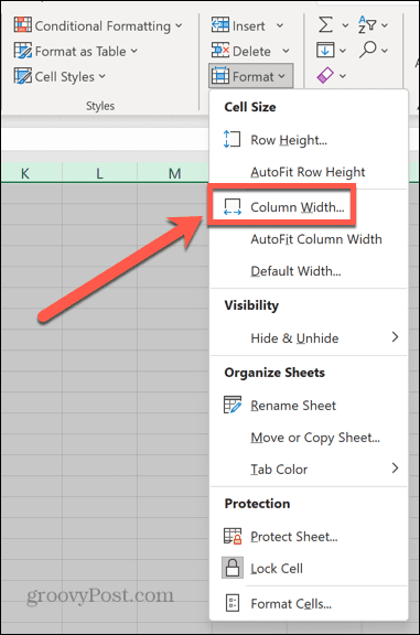 excel spaltenbreite