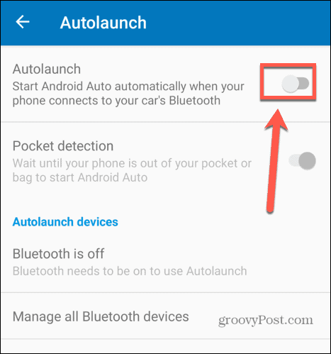 Android Autostart aus