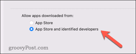 App-Downloads auf einem Mac zulassen