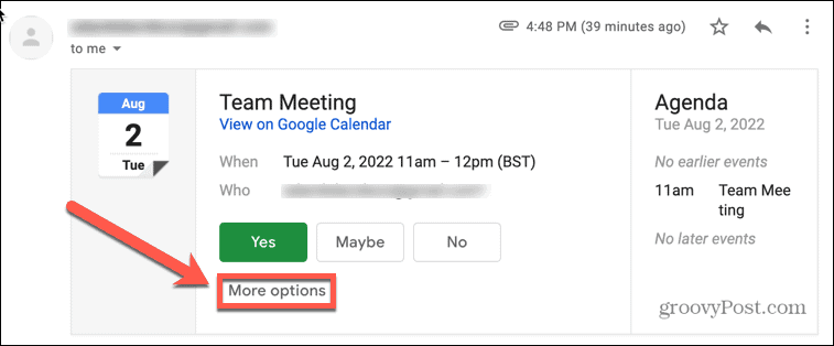 google kalender gmail mehr optionen