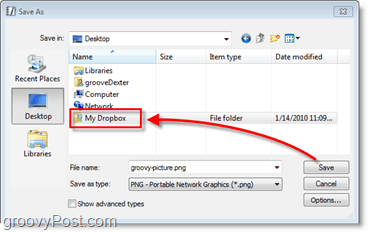 Dropbox-Screenshot - Speichern Sie Dateien automatisch in Ihrem Online-Backup