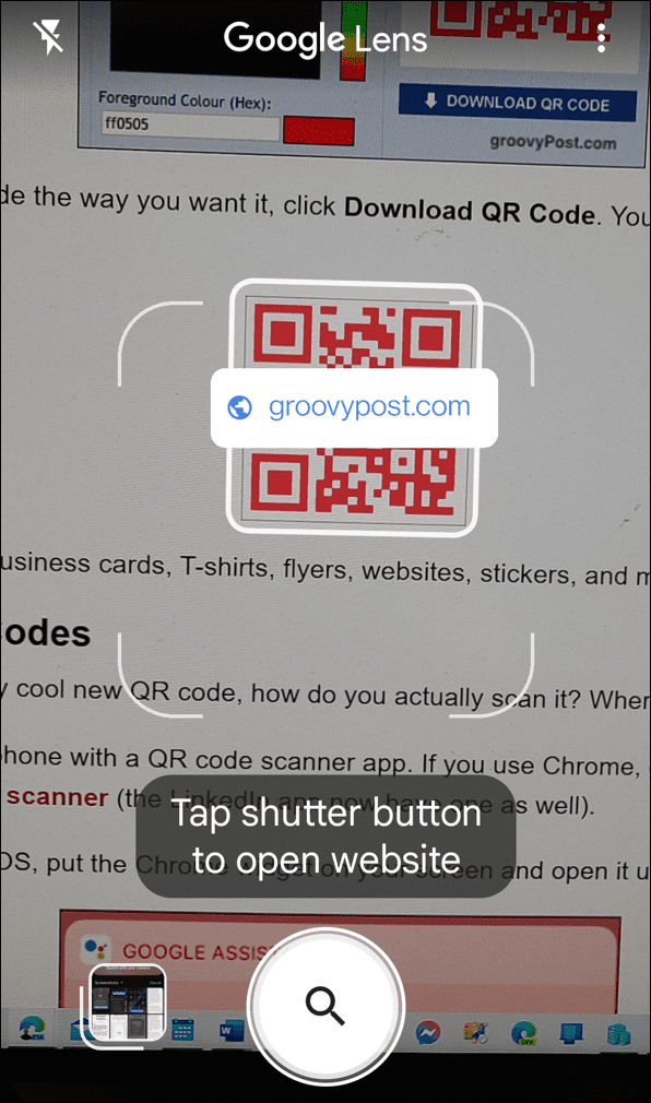 Scannen Sie QR-Codes auf Android