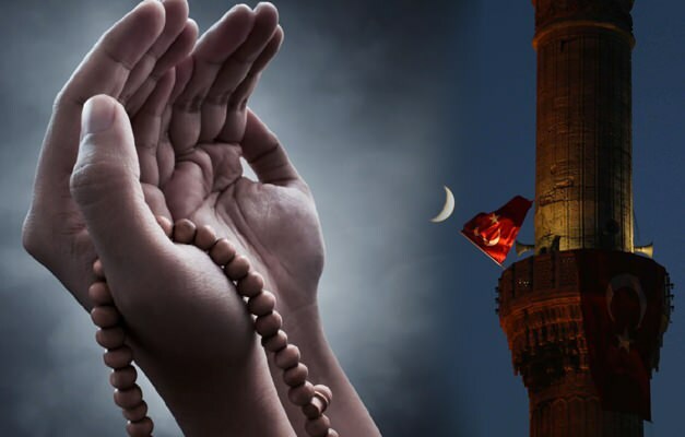 Gebet zum Gebet auf Arabisch und Türkisch