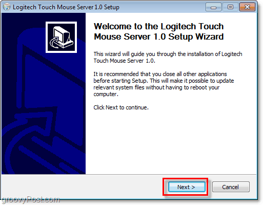 logitech touch mouse setup