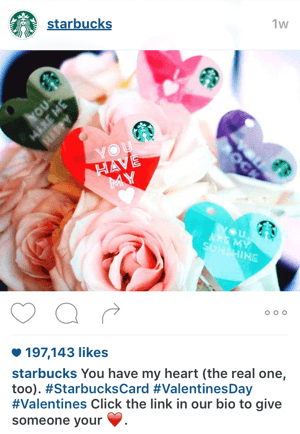 Starbucks Instagram Call-to-Action-Beispiel