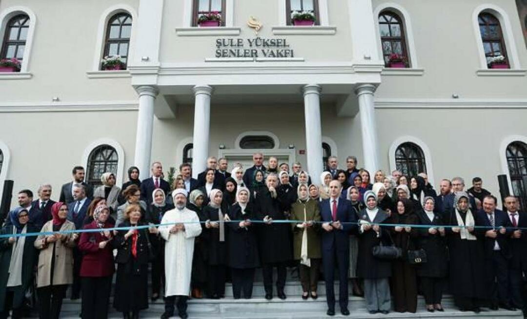 Das Servicegebäude der Şule Yüksel Şenler Foundation wurde unter der Leitung von Präsident Erdoğan eröffnet