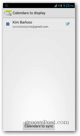 Synchronisieren Sie mehrere Kalender auf Android 4.0 (Ice Cream Sandwich)
