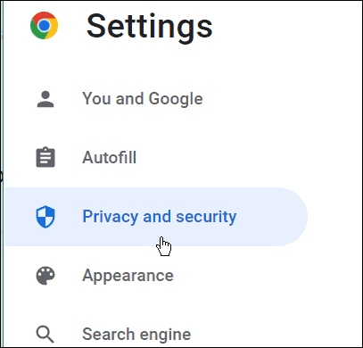 Chrome Datenschutz und Sicherheit