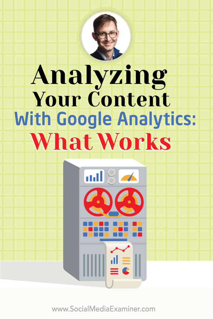Analysieren Ihrer Inhalte mit Google Analytics: So wissen Sie, was funktioniert: Social Media Examiner