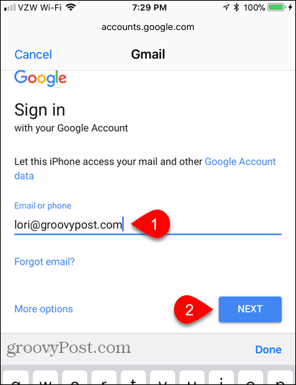 E-Mail Adresse eingeben