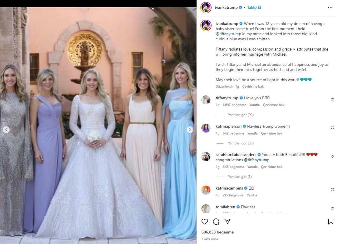 Die Halbschwester von Ivanka Trump heiratet