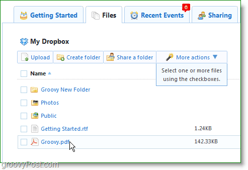 Dropbox-Screenshot - Verwalten Sie Ihr Dropbox-Konto online