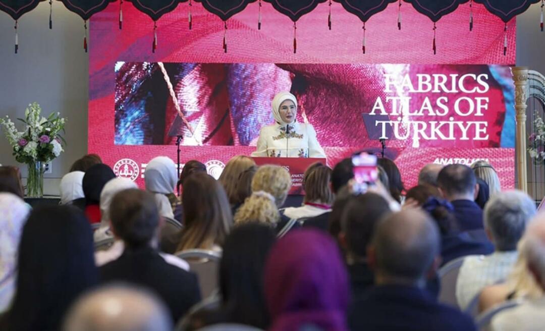 First Lady Erdoğan traf sich in New York mit den Ehefrauen führender Politiker: Die anatolischen Webereien waren umwerfend