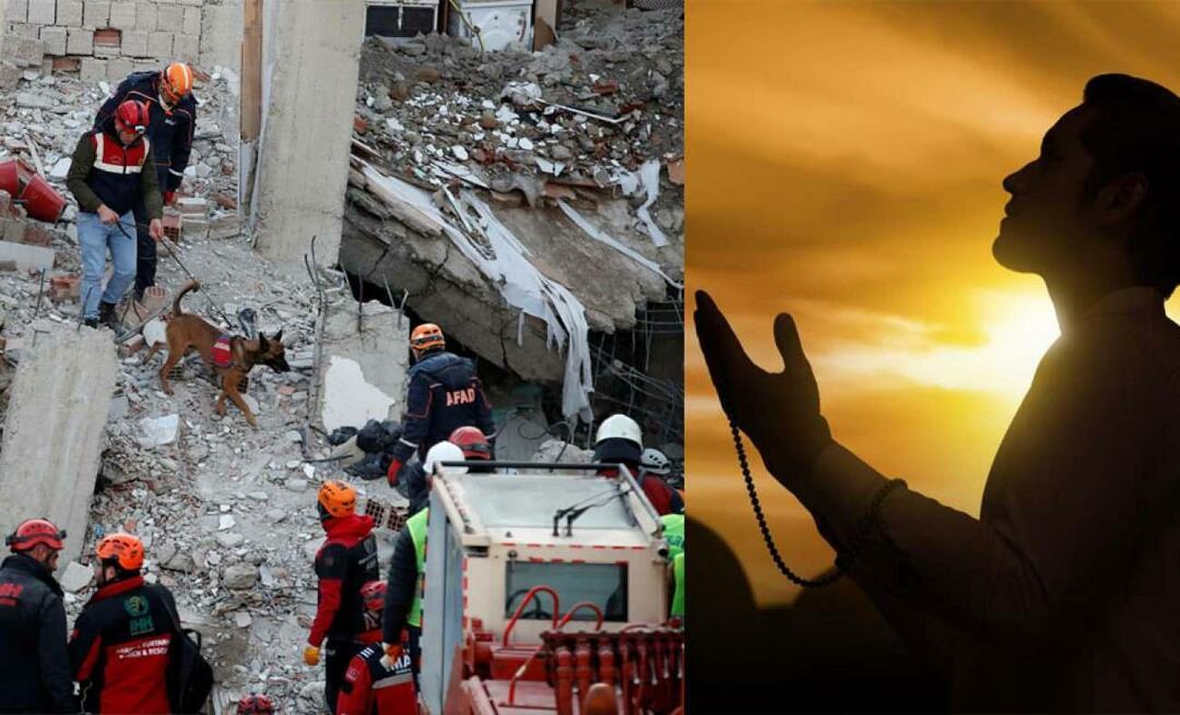 Welche Gebete werden für diejenigen gesprochen, die unter den Trümmern des Erdbebens liegen?