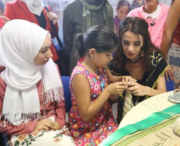 Songül Öden traf sich mit syrischen Frauen
