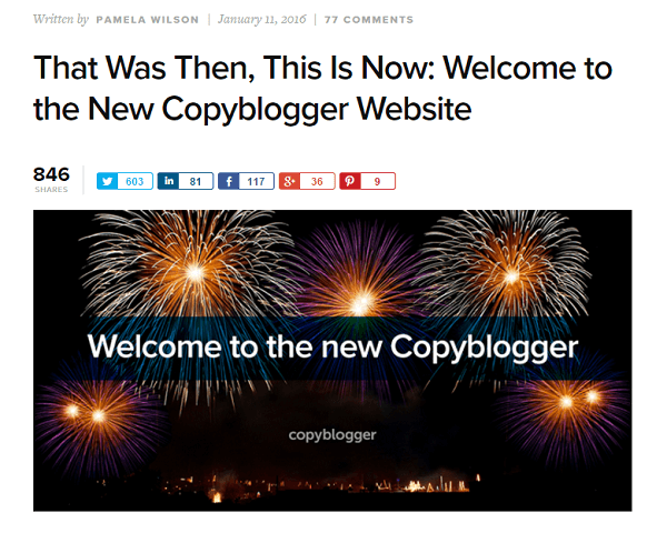 Copyblogger-Kommentare kehren zurück