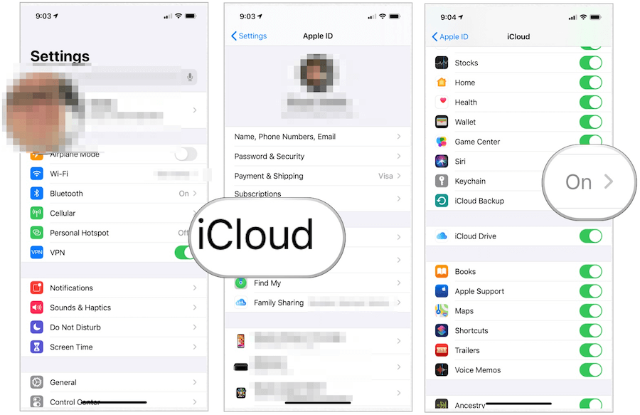 iCloud Keychain Setup iOS