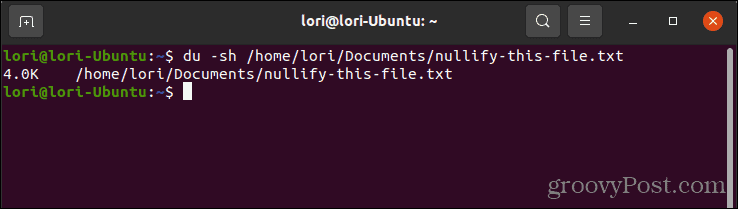 Verwenden Sie den Befehl du, um die Größe einer Datei in Linux zu überprüfen