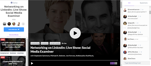 LinkedIn Podcast auf Blab