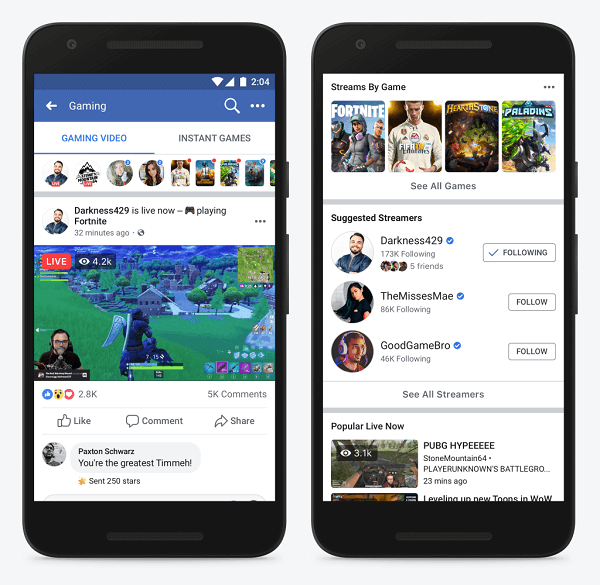Facebook kündigte das Level Up-Programm an, ein neues Programm speziell für aufstrebende Spieleentwickler debütierte einen neuen Ort für Menschen aus der ganzen Welt, um Gaming-Videostreams zu entdecken und anzusehen Facebook.